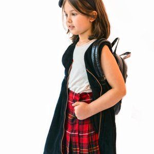 [7y] DIOR Kids Plaid Skirt- NWOT